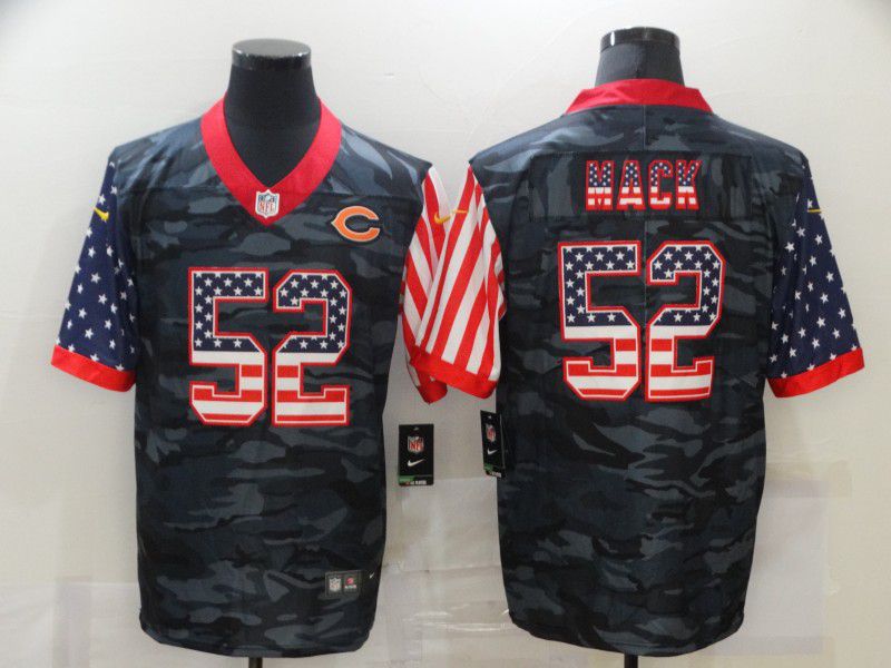 Men Chicago Bears 52 Mack Camouflage national flag Nike Limited NFL Jersey